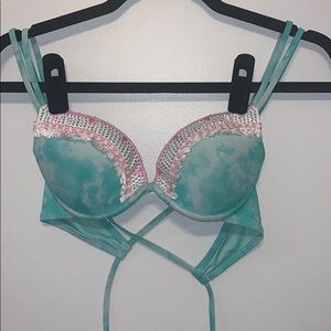 Blue tie-dye style bikini